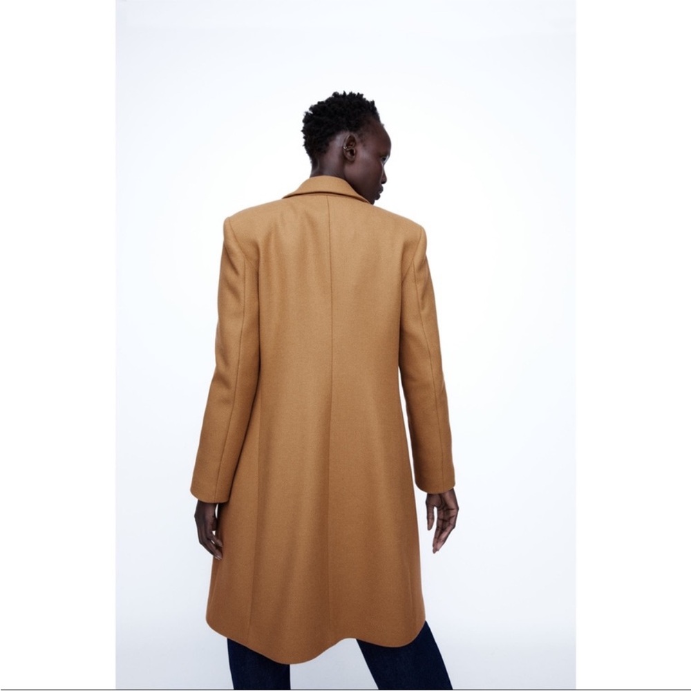 ZARA Wool Blend Coat - Picture 4 of 8